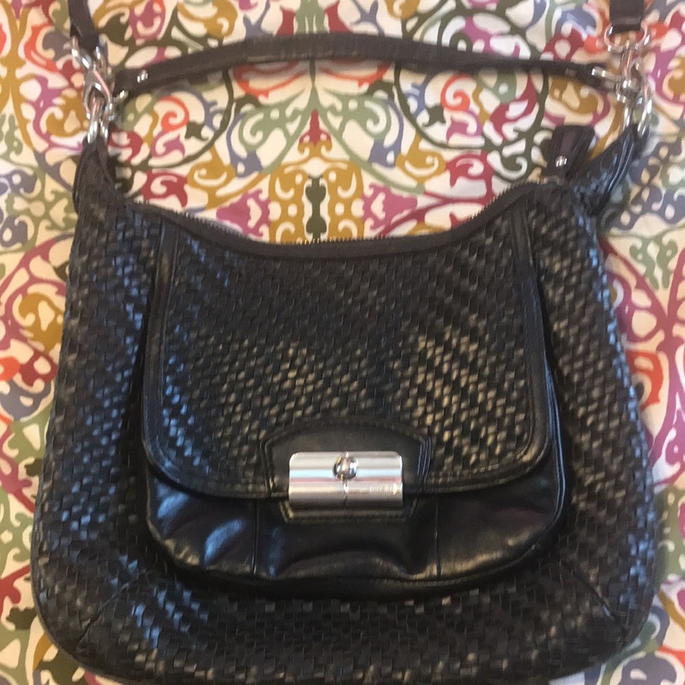 Coach Black Leather Convertible Bag